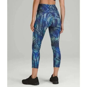 Lululemon Invigorate High-Rise Tight Legging Shapeshifter Flux Blue Multi Size 2